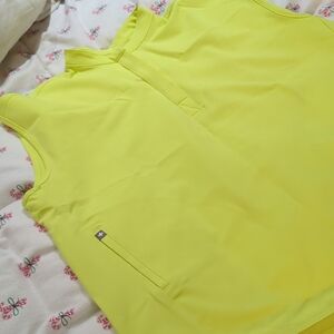 Figs Bright Yellow Rafaela Top